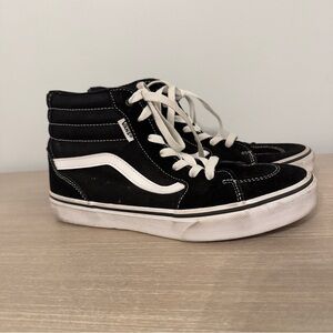Vans Sk8-Hi Classic Black White Hightop Sneakers Size 5 Youth